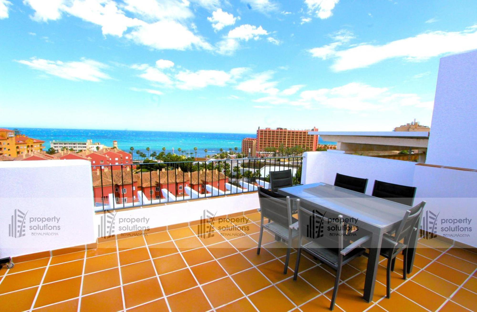 Lomas de Mena: Seaside Penthouse with Pool and BBQ Apartment Benalmadena Exterior photo