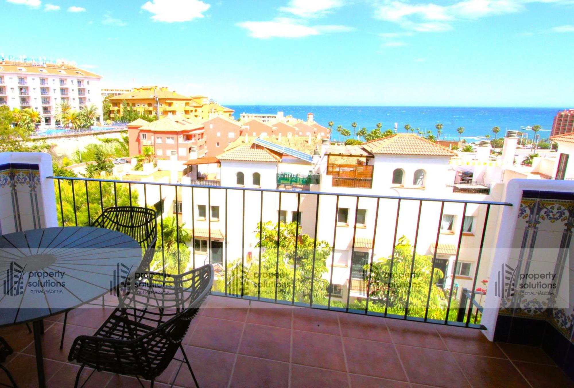 Lomas de Mena: Seaside Penthouse with Pool and BBQ Apartment Benalmadena Exterior photo